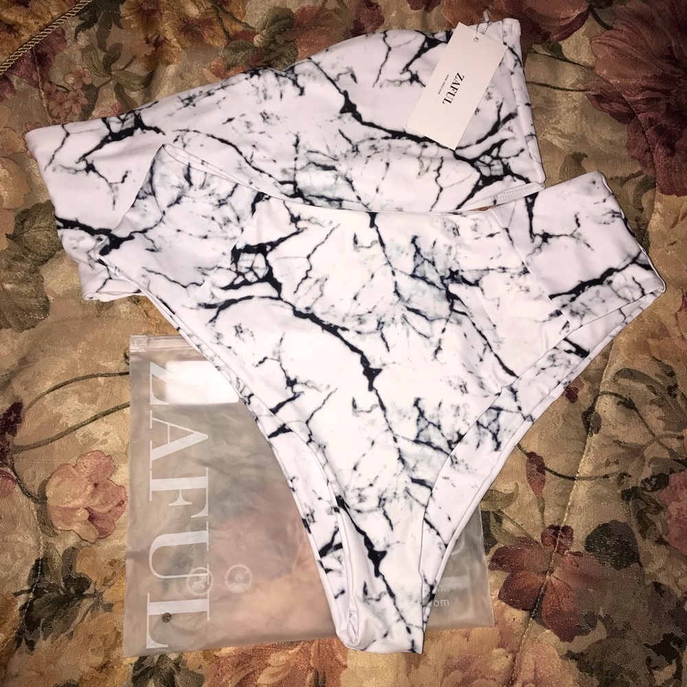 High waisted bandeau bikini!